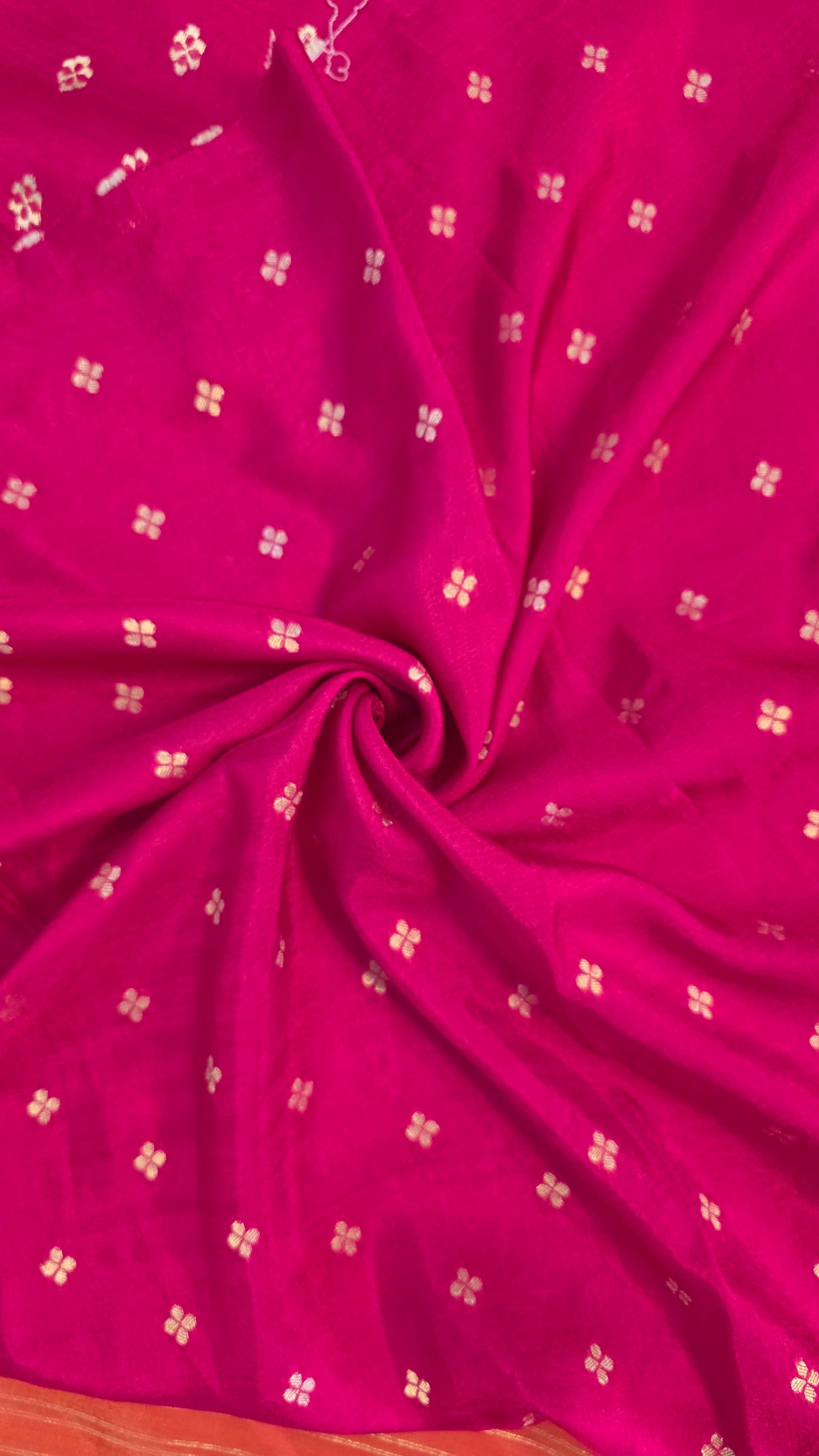 Orange Semi-formal Mysore crepe Silk