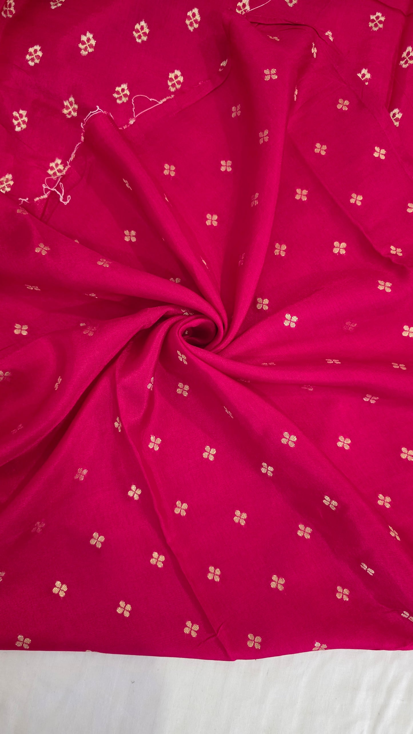 Yellow Banarasi silk bird weave