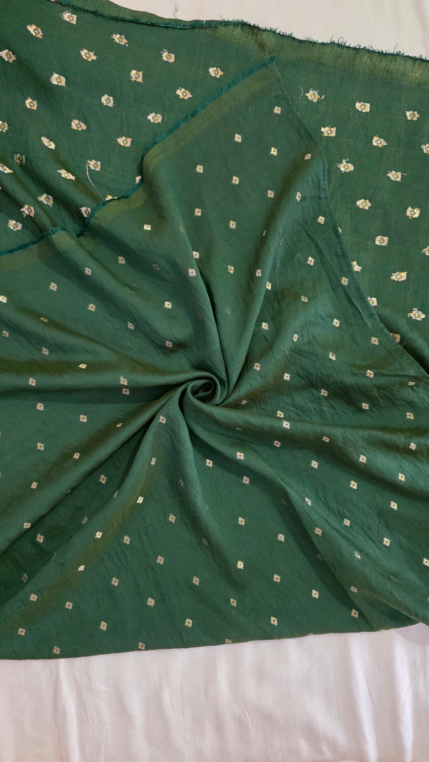 Green Banarasi silk Saree