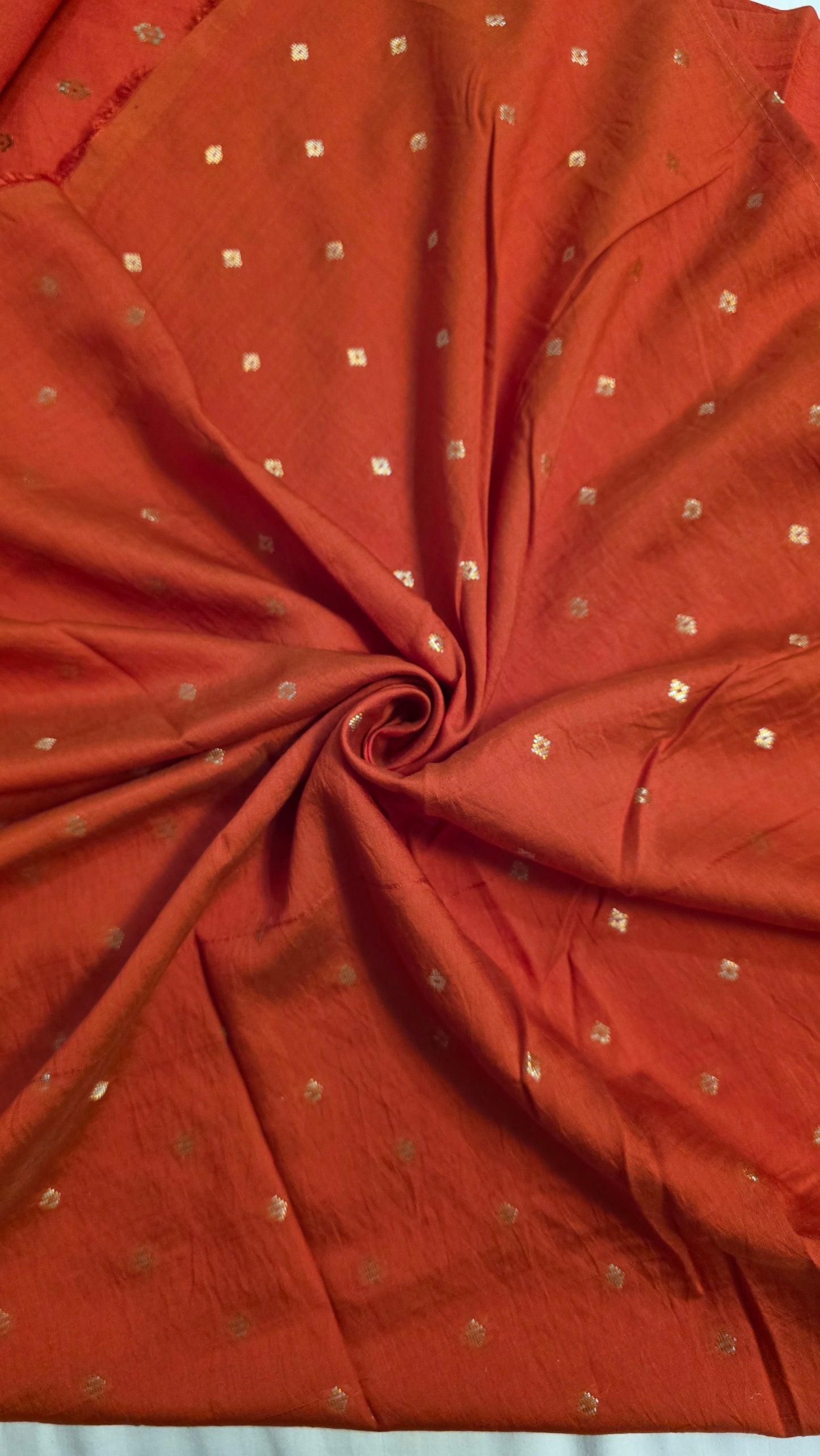 Peach Banarasi silk Saree