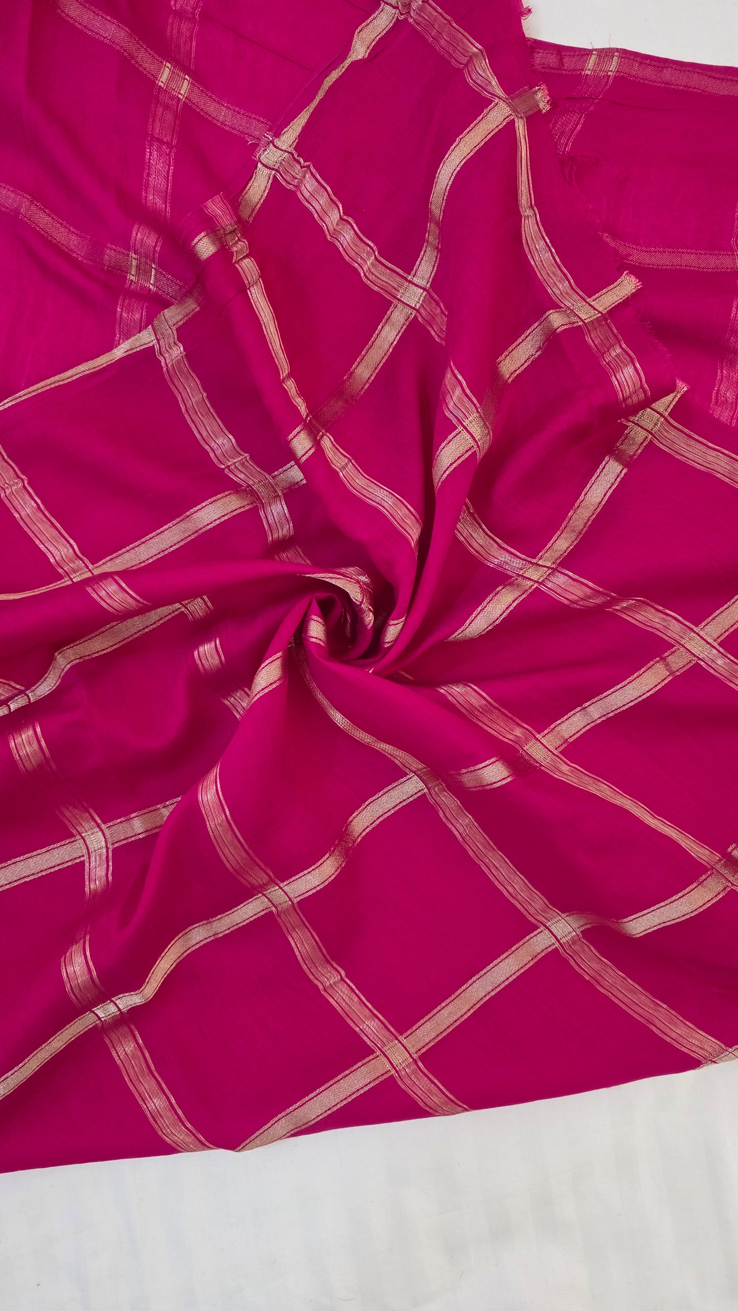 Orange Viscose Silk Saree