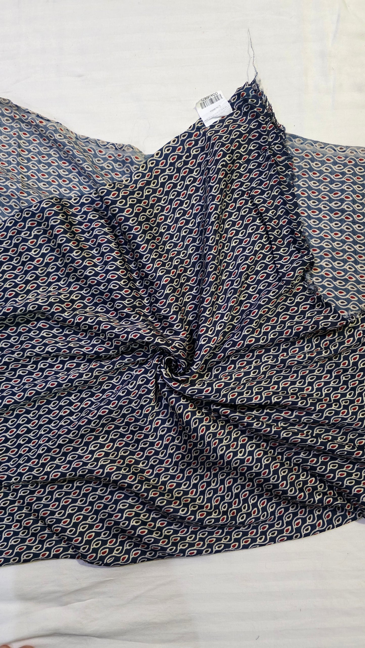 Purple Shibori Ajrakh Print Saree