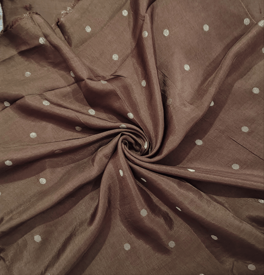 SOFT DOLA silk saree - brown , FULL View