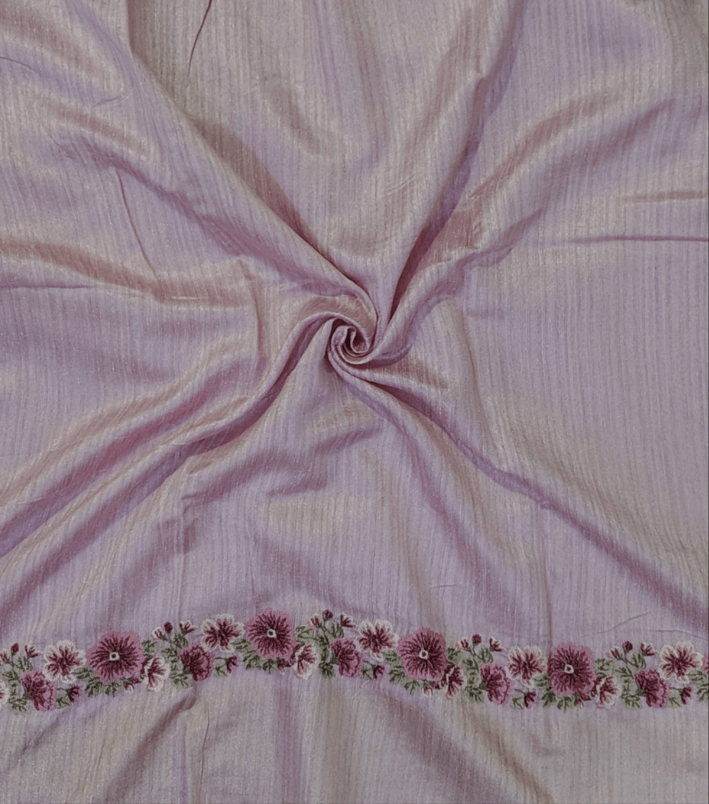 JUTE COTTON SAREE pink , blouse VIEW