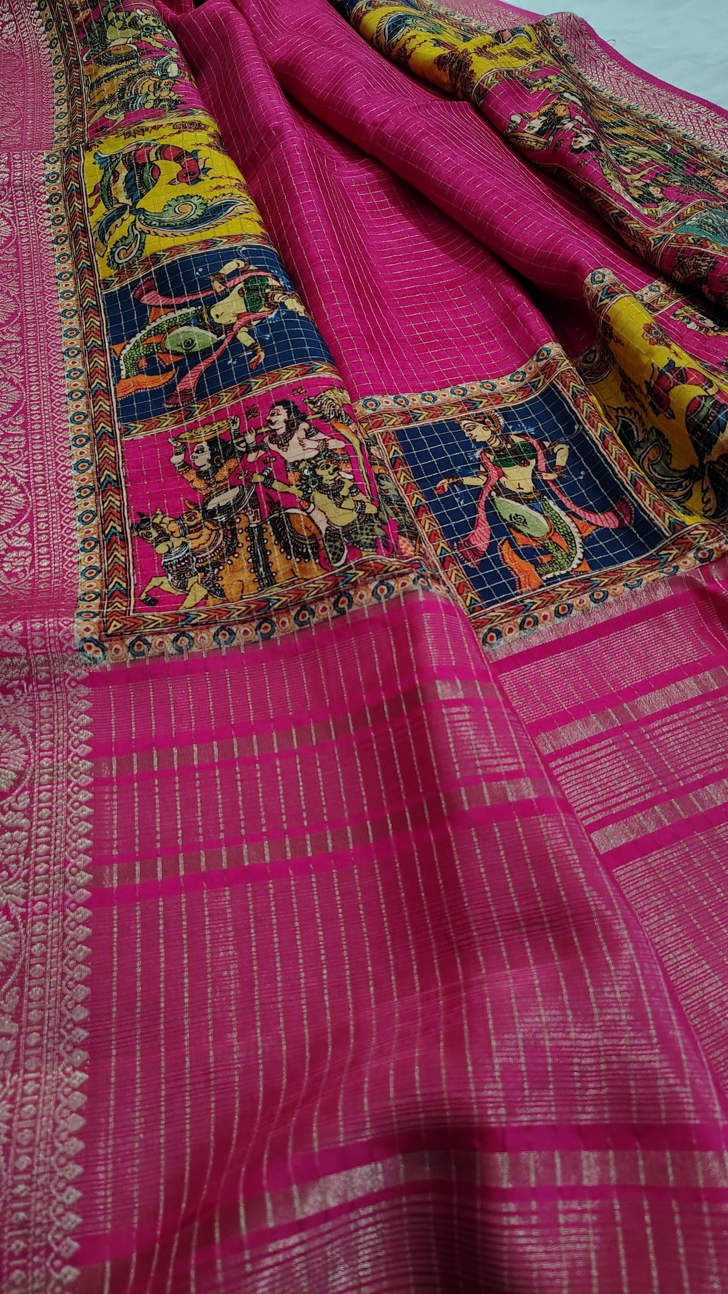 SOFT DOLA silk saree - pink , pallu View 2