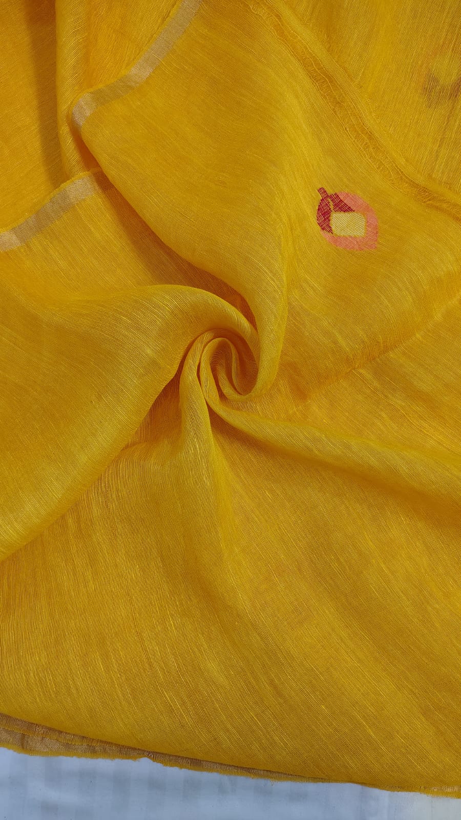 Yellow Lotus Pure Linen silk