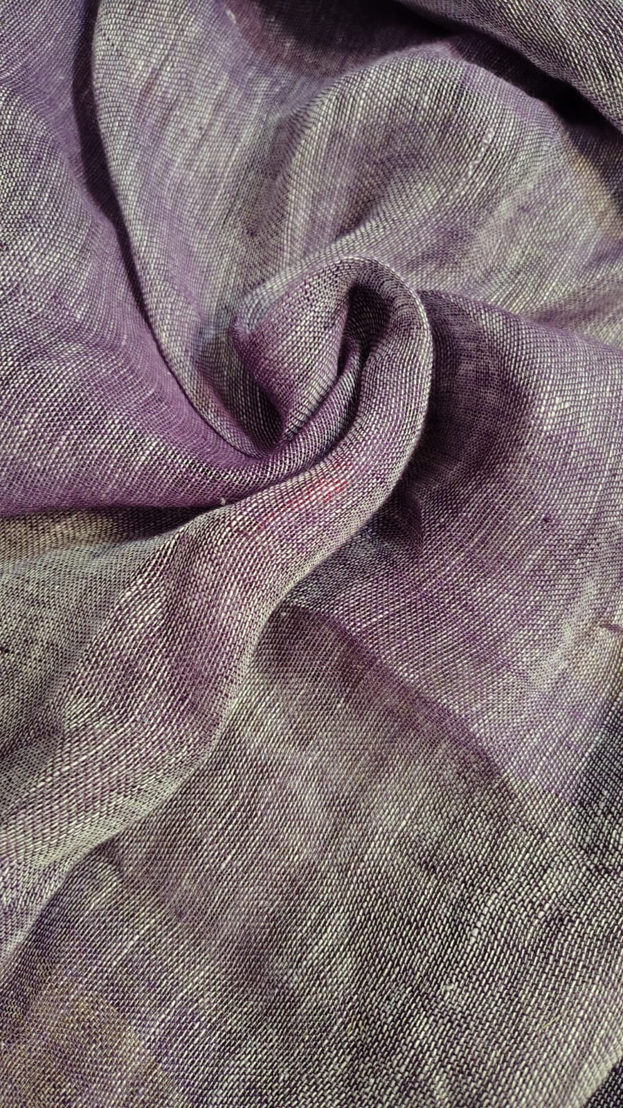 Lavender Pure Linen tissue Paithani Saree