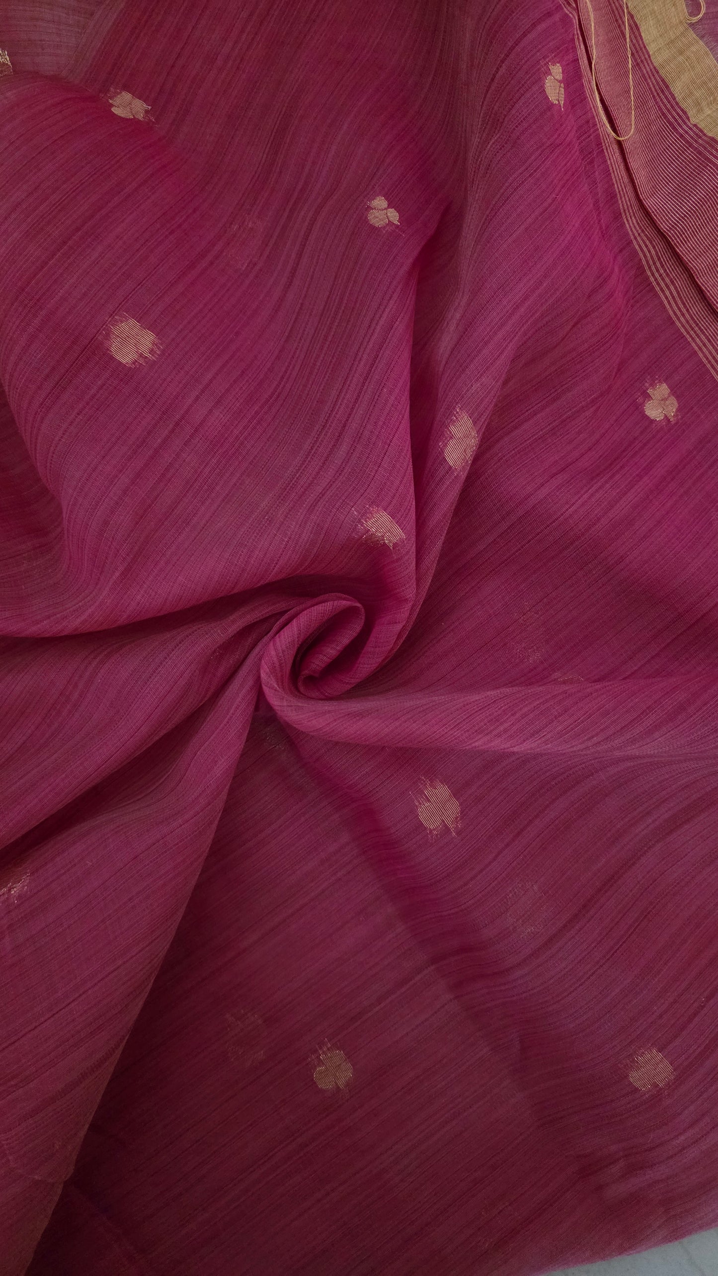 Caramel Munga Silk Jamdani