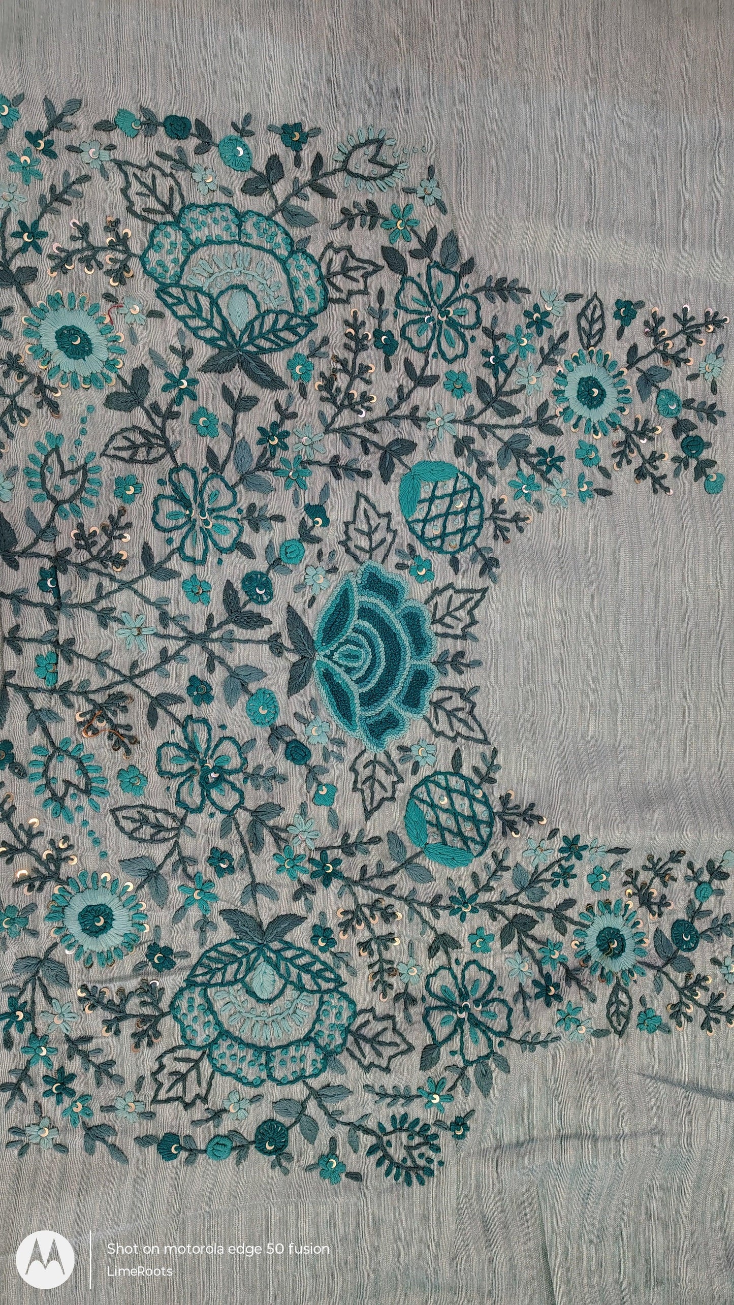 JUTE SILK - SKY BLUE, FULL VIEW 3