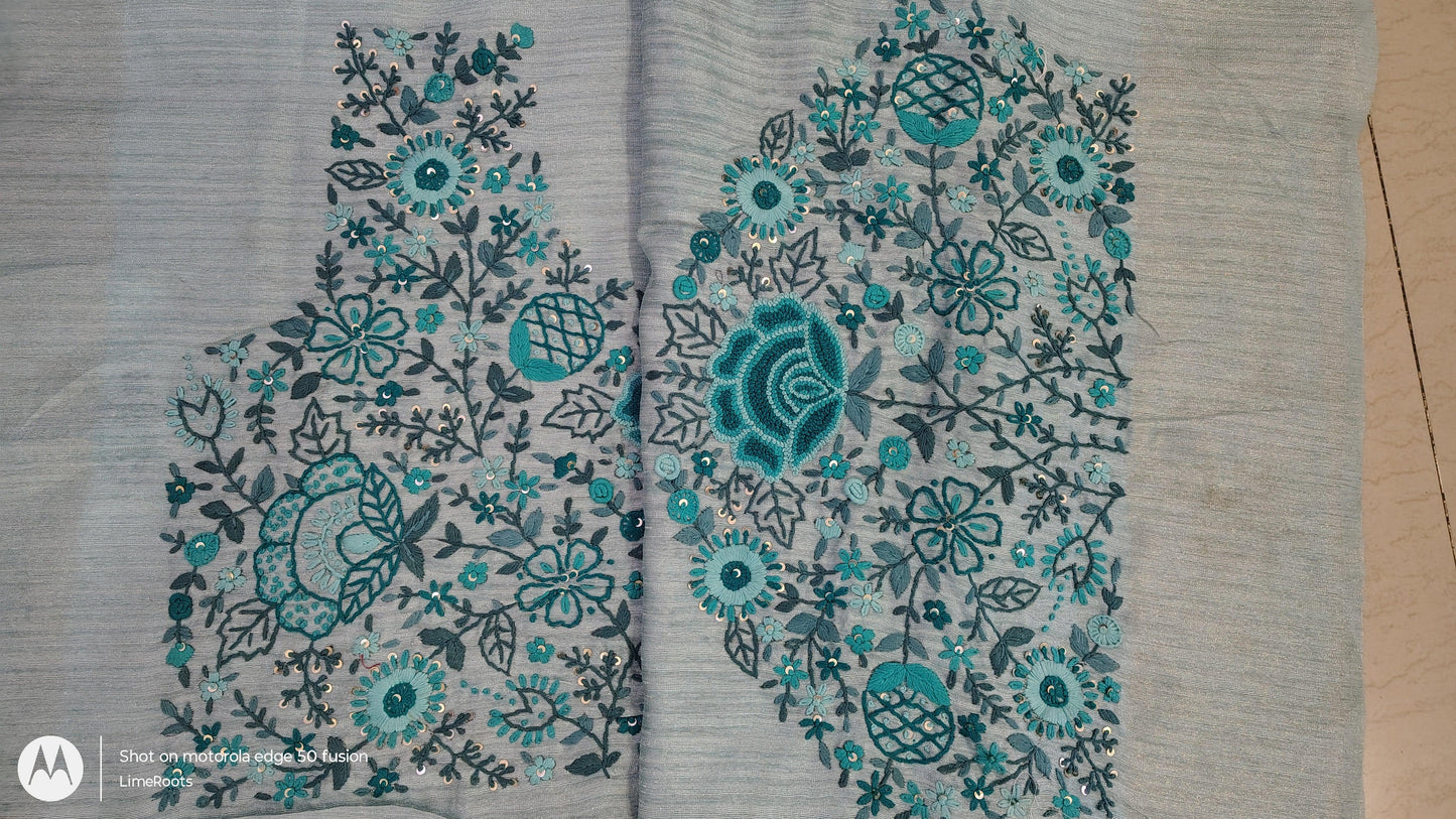 JUTE SILK - SKY BLUE, DESIGN VIEW
