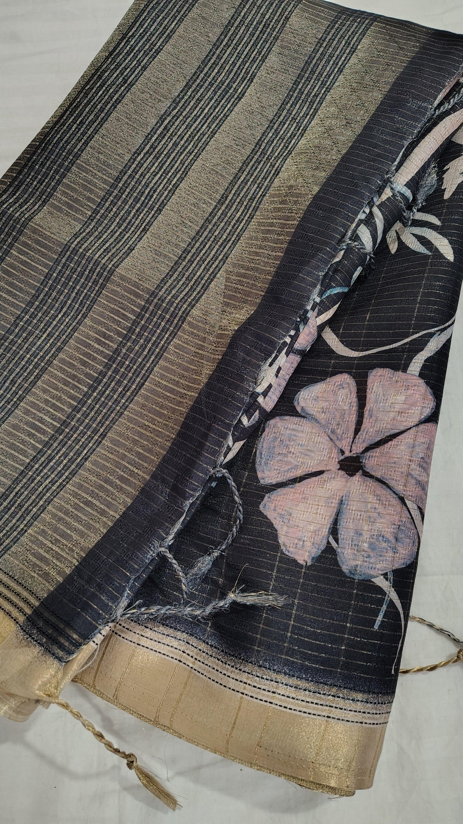SEMI TUSSAR SAREES - Limeroots
