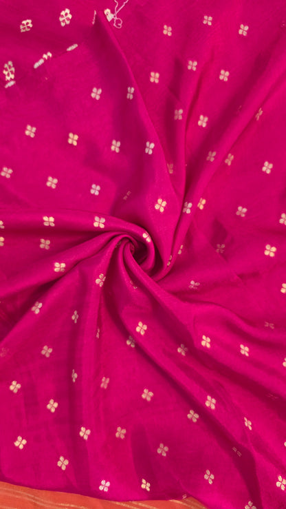 Orange Semi-formal Mysore crepe Silk