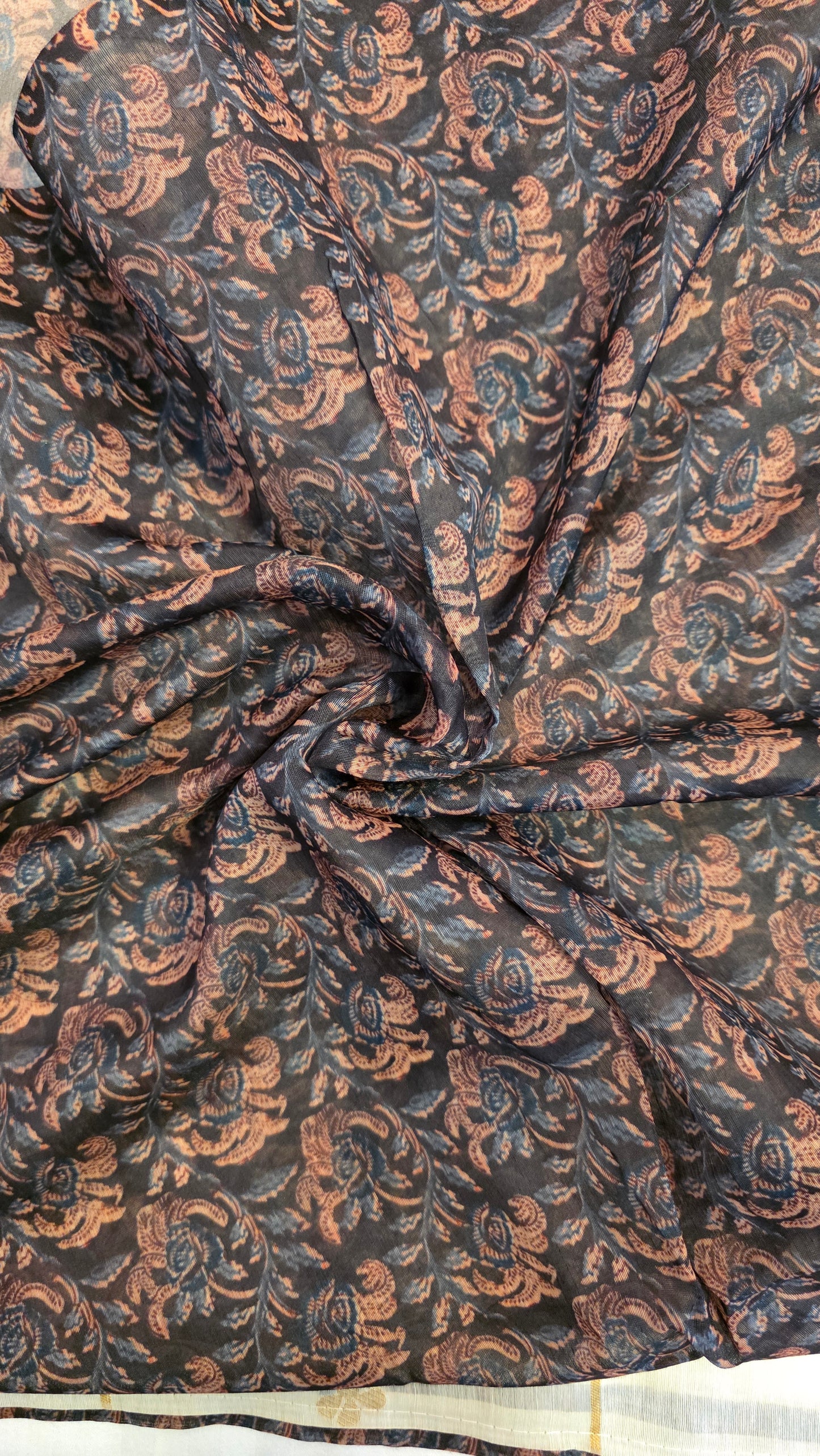 Ivory Munga Silk Jamdani