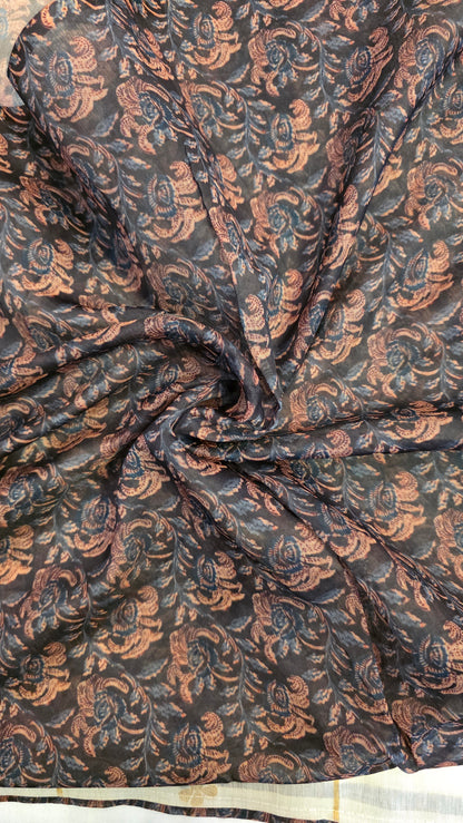 Ivory Munga Silk Jamdani