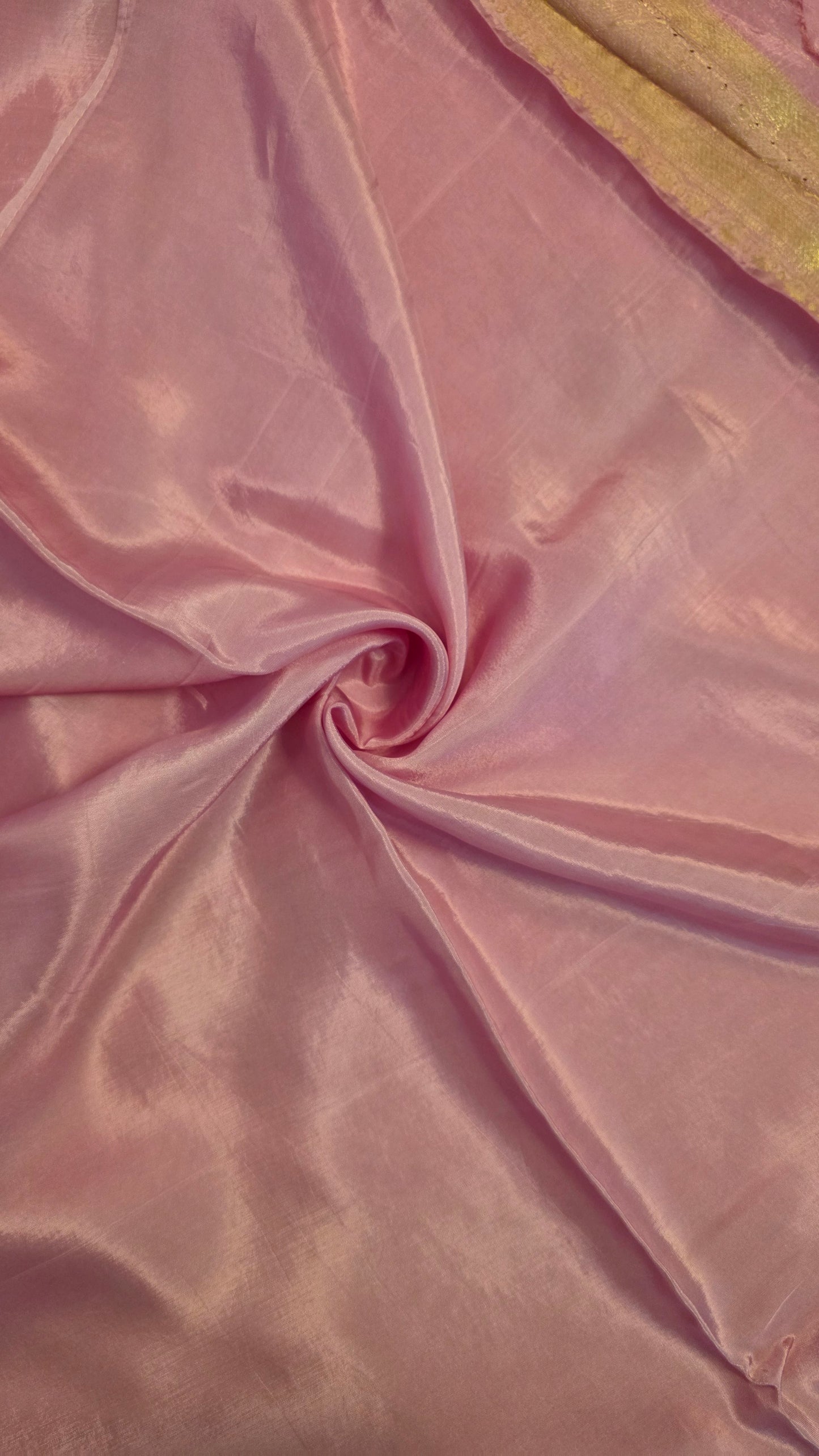 Soft Pink Banarasi Silk | Bird motif