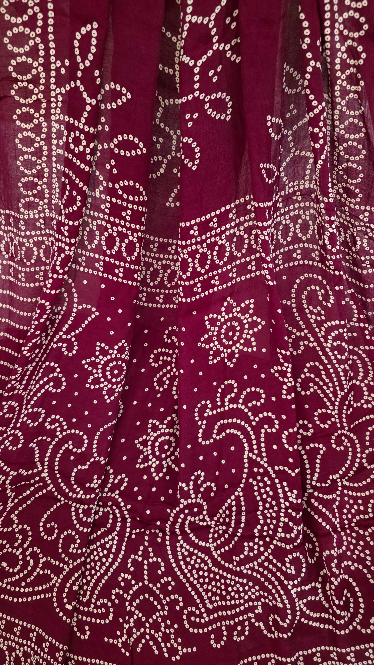 Maroon Semi Modal Bandini Silk Saree