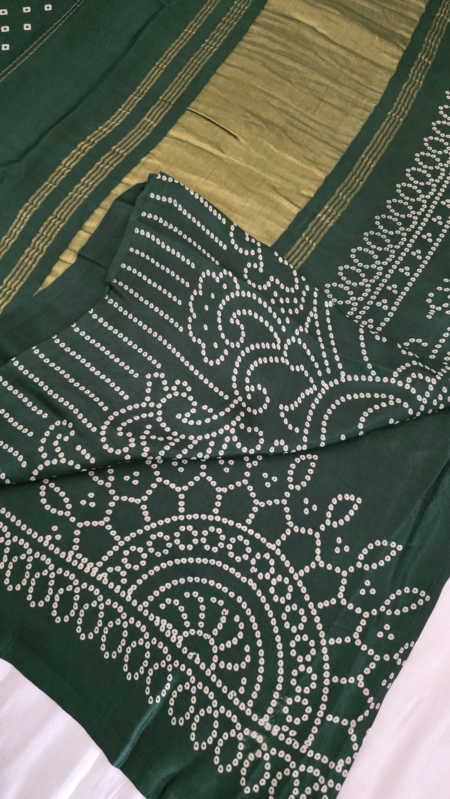 Green Semi Modal Bandini Silk Saree