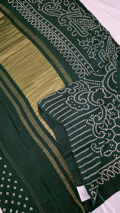 Green Semi Modal Bandini Silk Saree