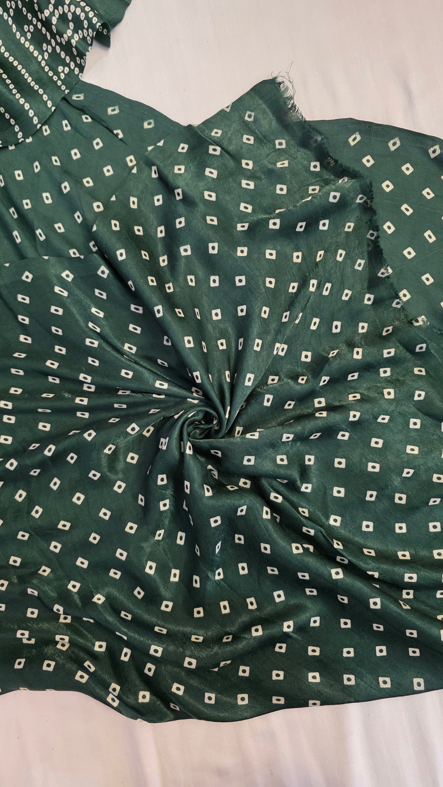 Green Semi Modal Bandini Silk Saree