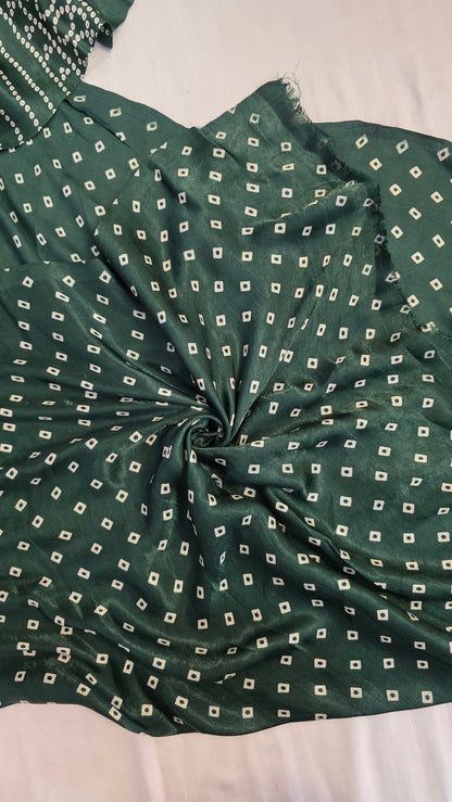 Green Semi Modal Bandini Silk Saree
