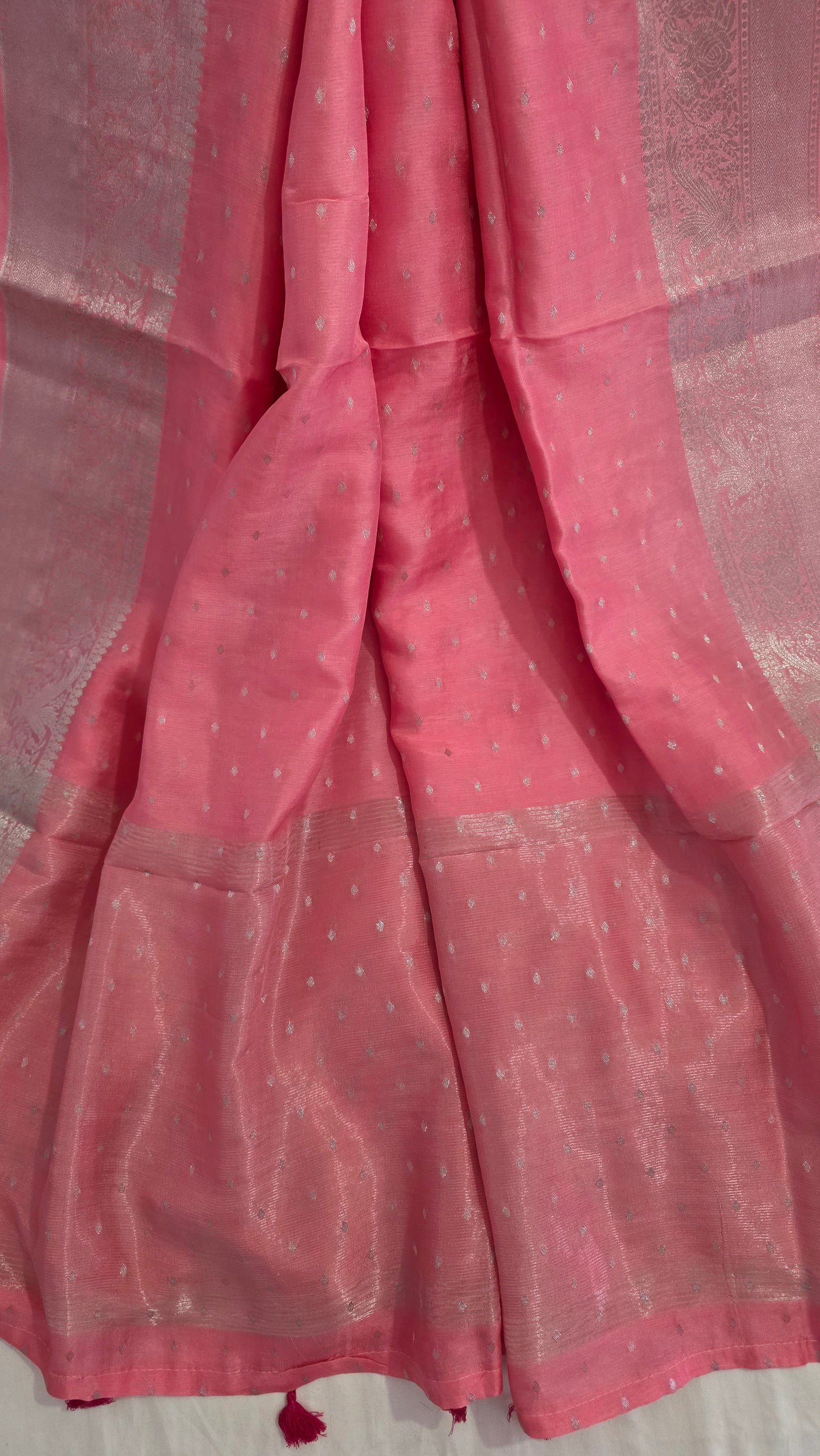 Pink  Banarasi silk Saree