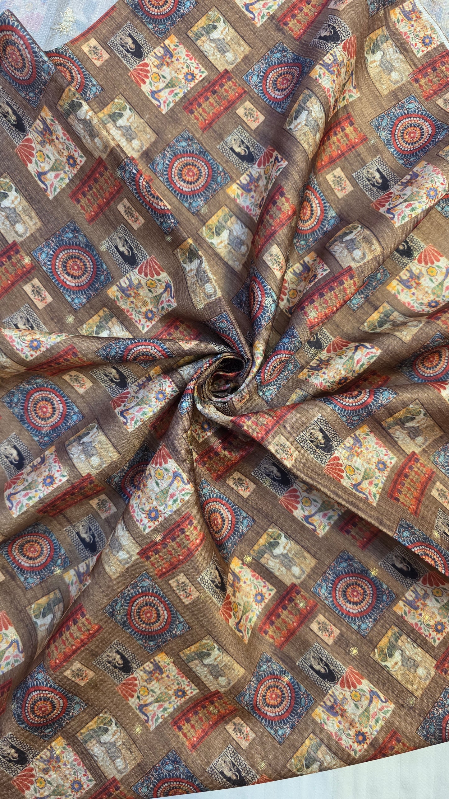 Figure Semi Tussar Silk Saree