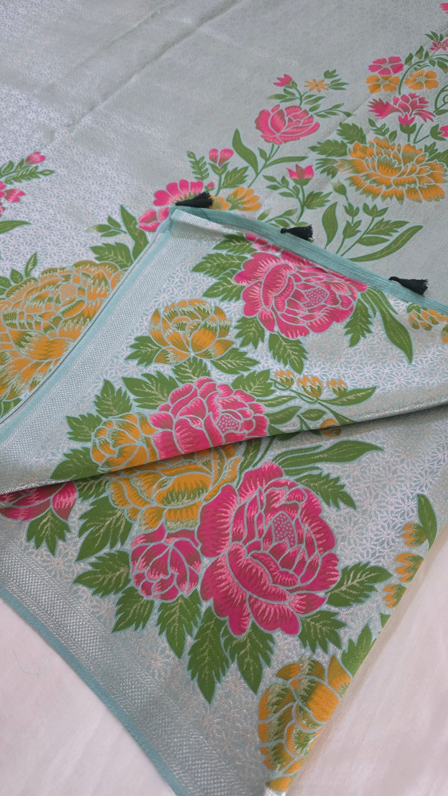 Blue Banarasi Tissue Saree