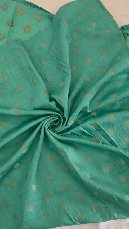 Black  Blue Dola silk figure Saree
