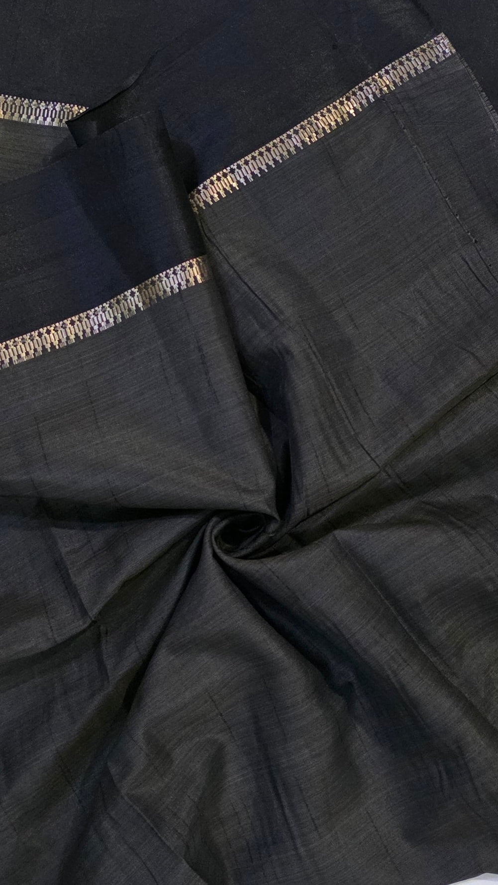 Ivory Cotton Silk saree