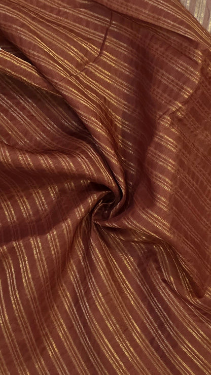 Blue Ikat printed Tussar Silk Saree