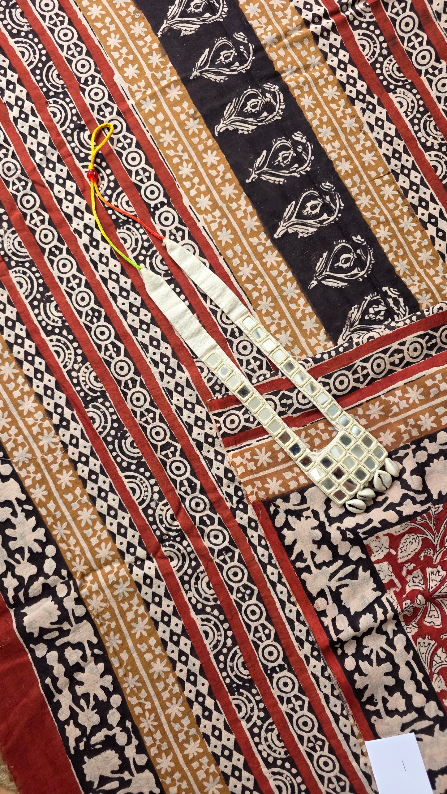 Red Pure cotton kalamkari Handblock printed saree