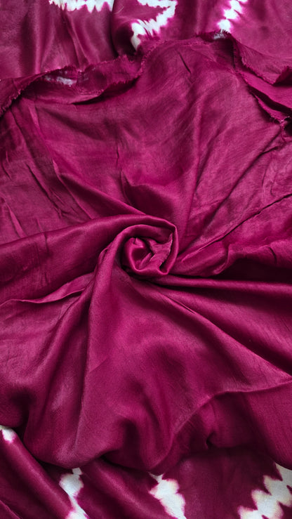 Boond| Plum Leheriya Modal Silk