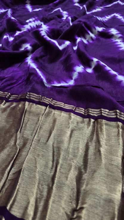 Boond | Purple Leheriya Modal Silk