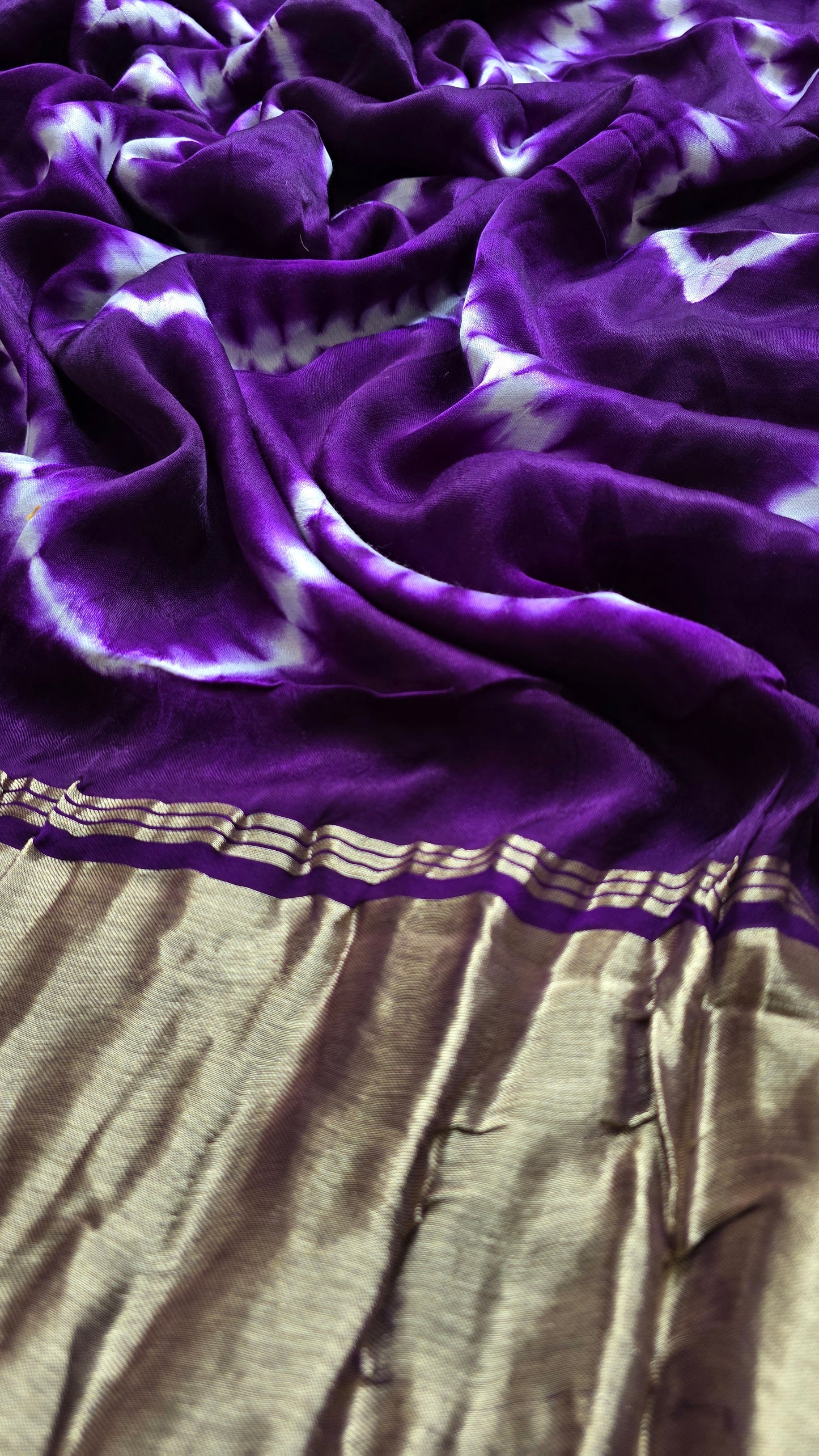 Boond | Purple Leheriya Modal Silk