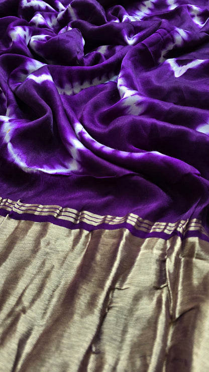 Boond | Purple Leheriya Modal Silk