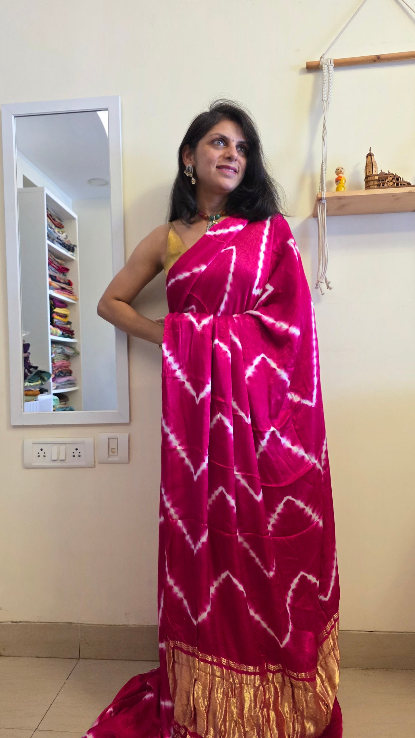 Boond | Pink Leheriya Modal Silk