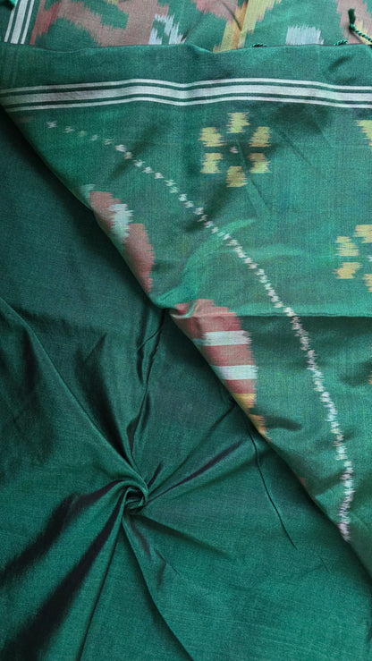 Rani | Black Pochampally Pure Silk cotton Saree