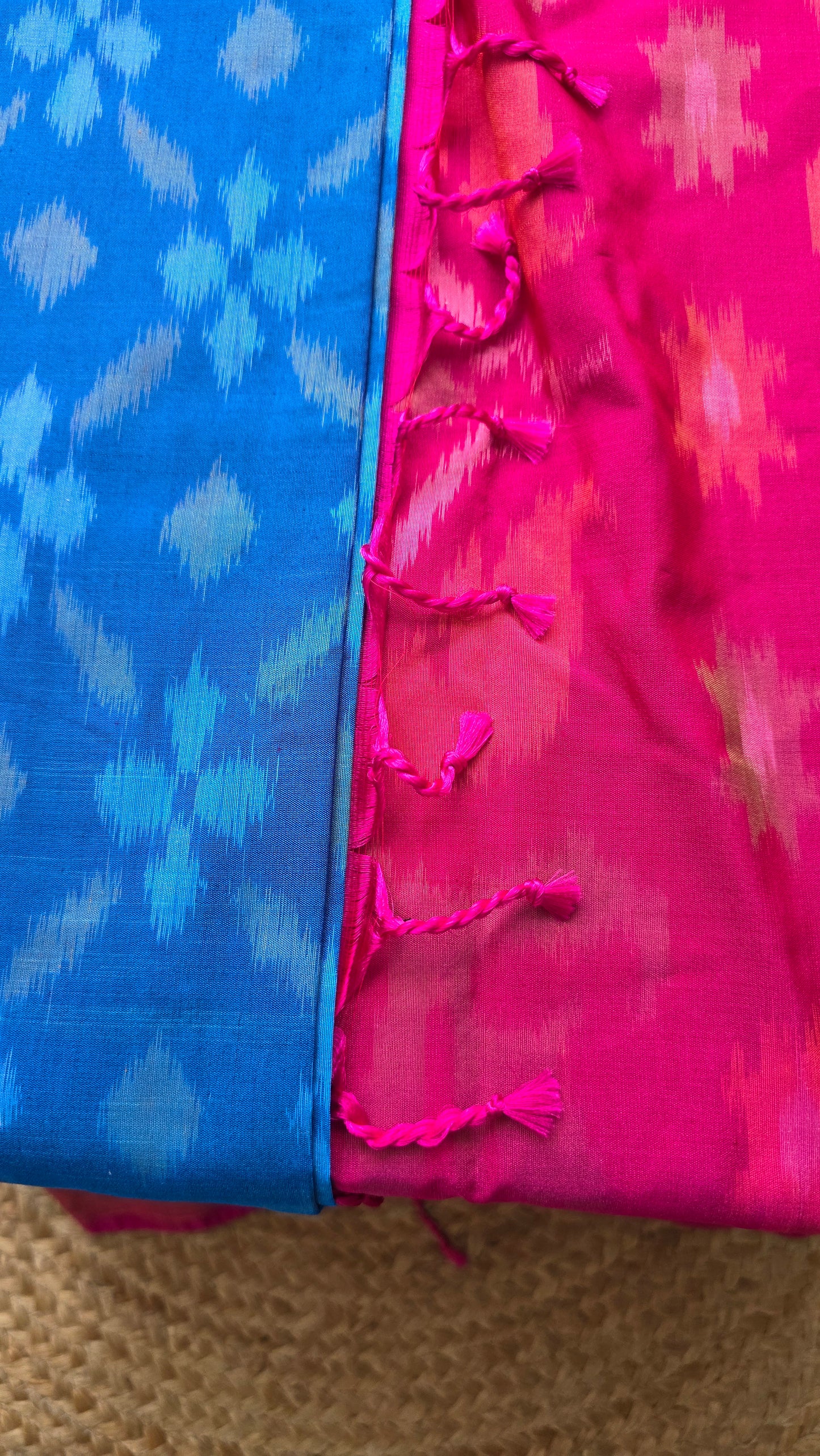 Rani | Blue Pochampally Pure Silk cotton Saree