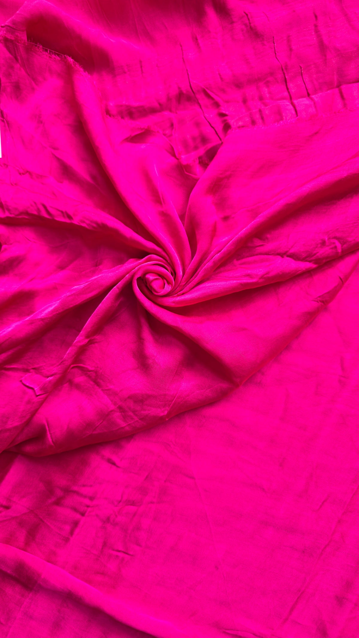 Aura Fuschia Pink soft plain modal | Tissue pallu