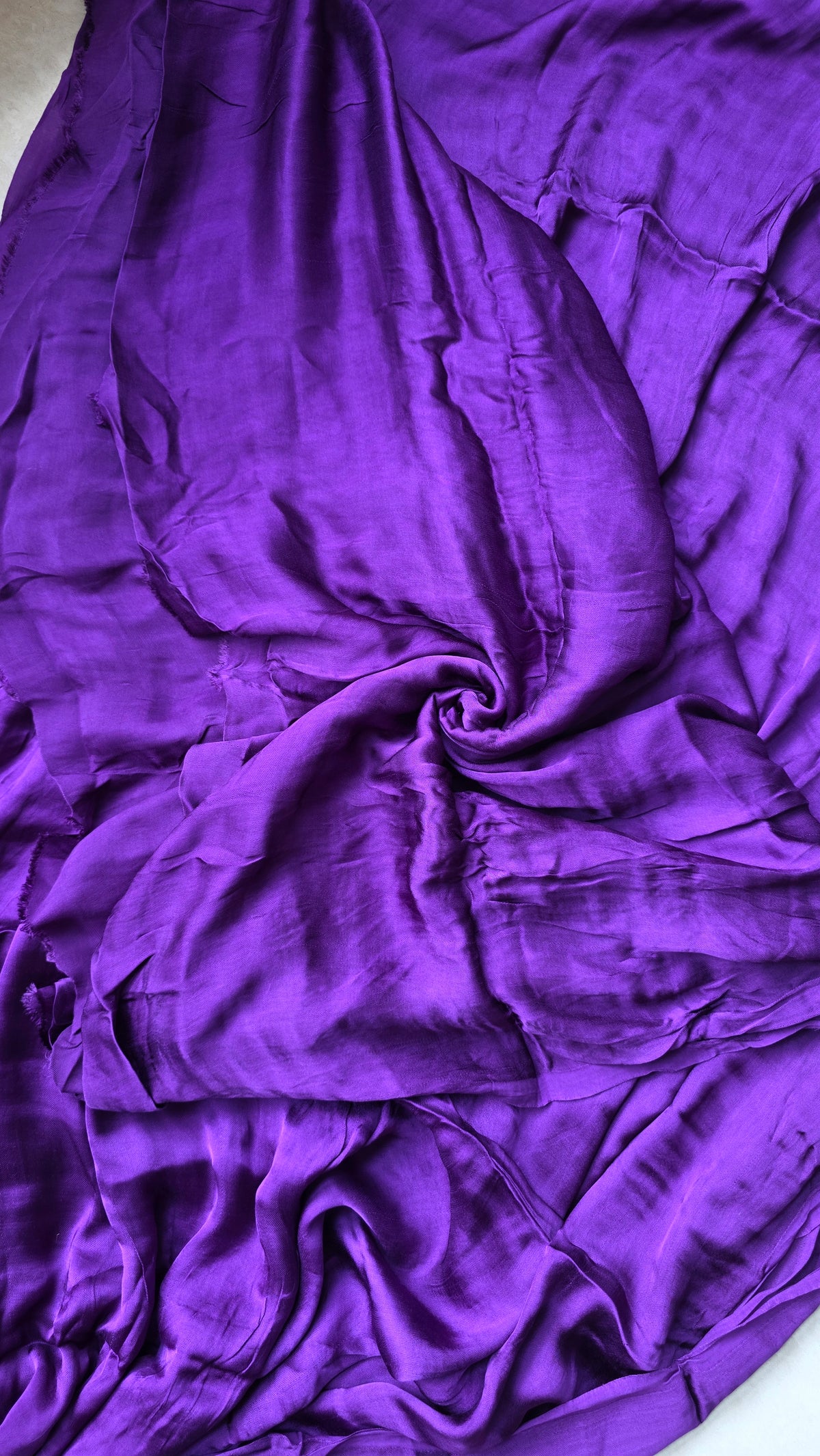 Aura Purple soft plain modal | Tissue pallu