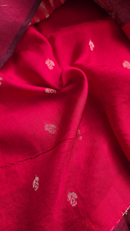 Red Banarasi border|Silk Saree
