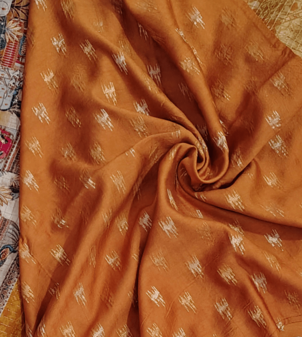 SOFT DOLA silk saree - MUSTARD, blouse View