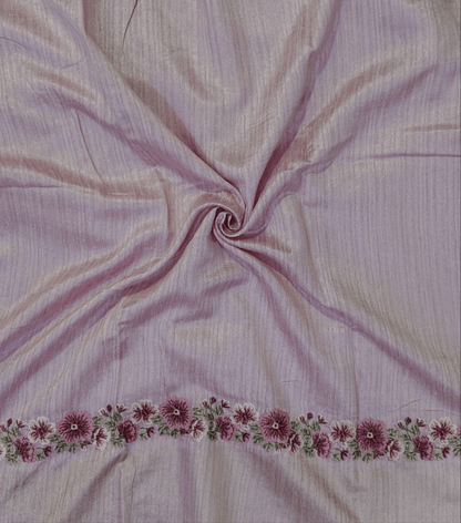 JUTE COTTON SAREE pink ,  blouse VIEW