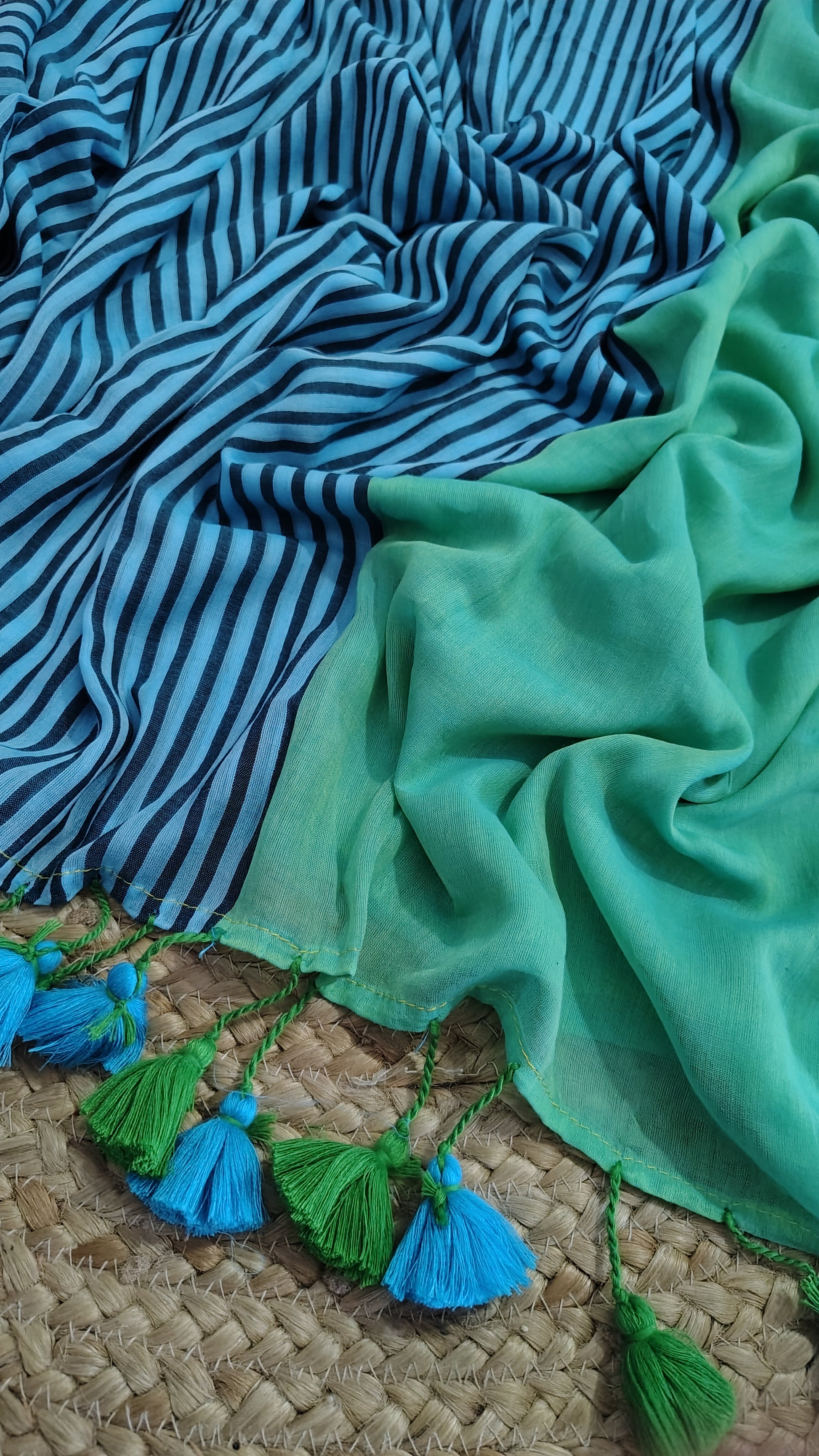 pure mulmul saree -border view
