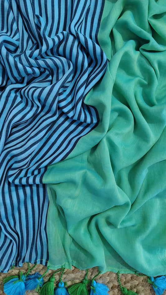Pure mulmul sarees- full view
