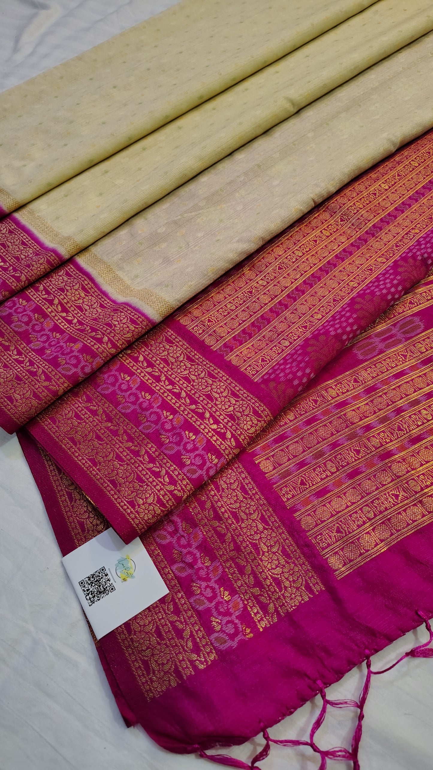 Traditional TUSSAR SILK Saree – Perfect for Festive and Wedding Looks