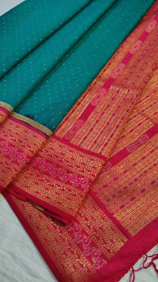 Traditional TUSSAR SILK Saree – Perfect for Festive and Wedding Looks
