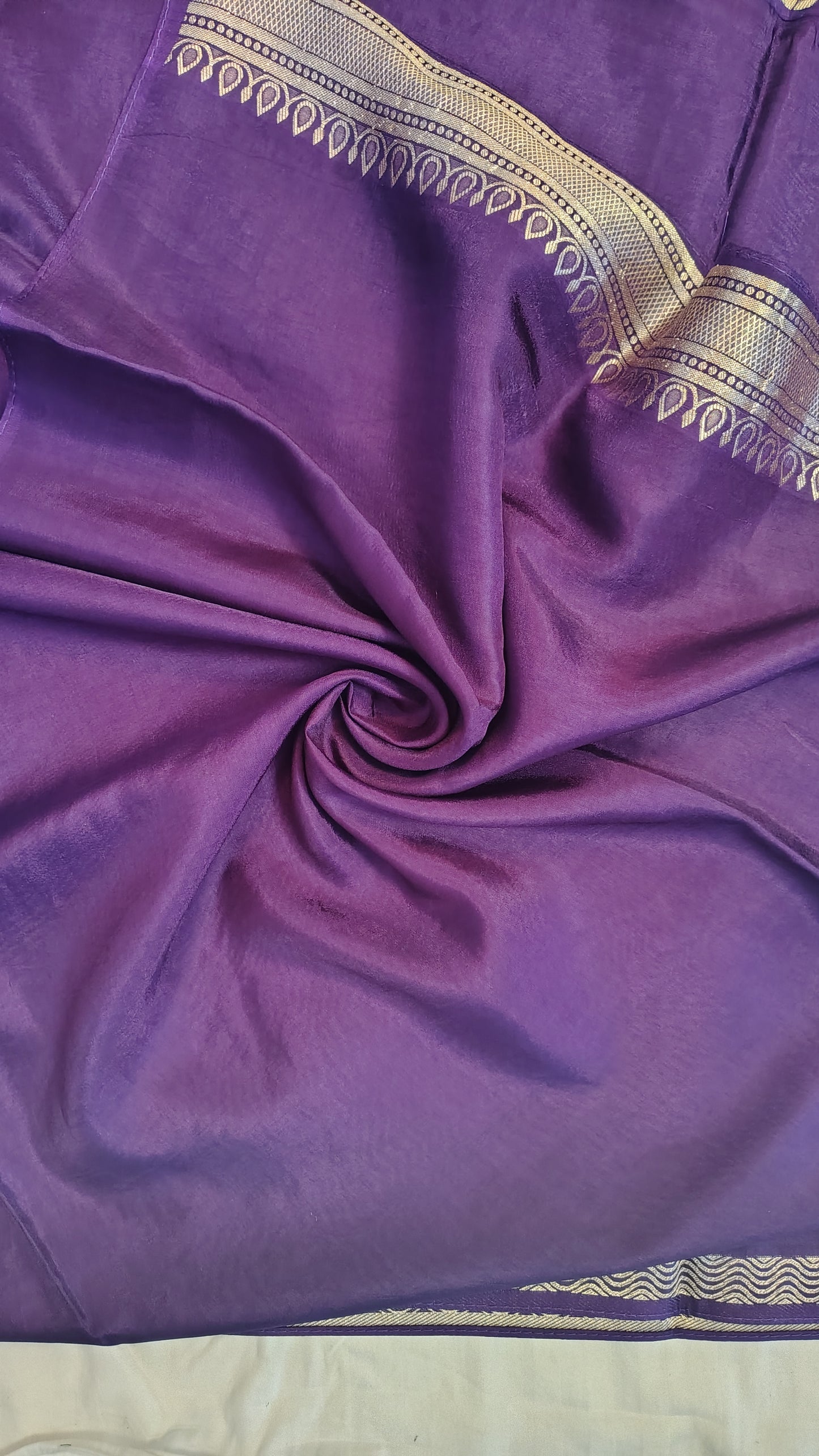Wine Semi Banarasi silk | bird weave
