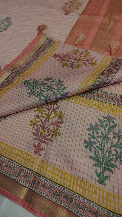 Soft pink Viscose silk