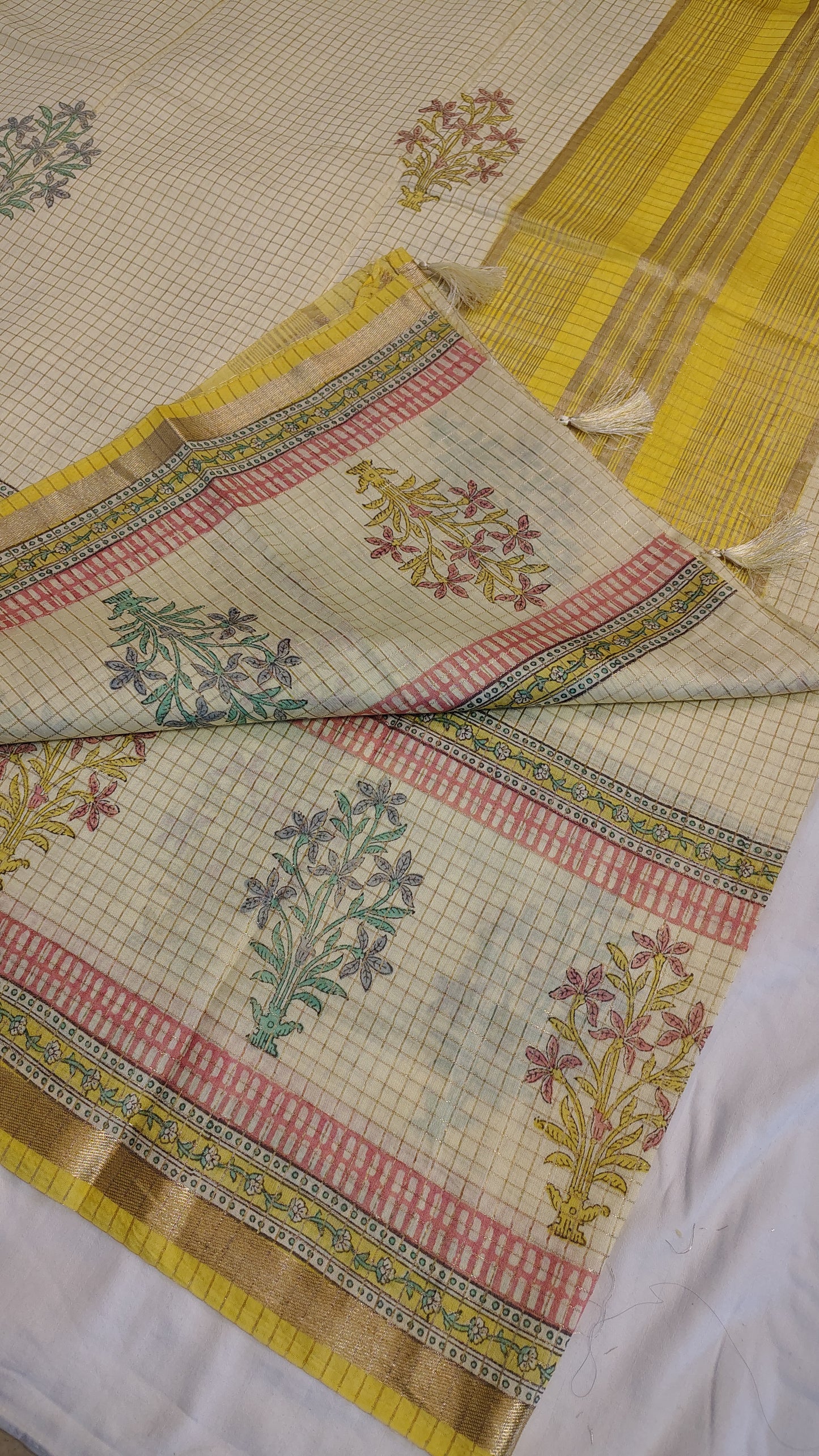 Soft yellow Viscose cotton